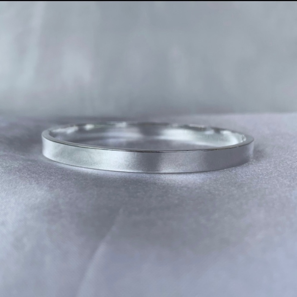 Titanium Silver Bangle - Picture 2 of 2